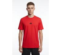 adidas Essentials Small Logo Single Jersey T-Shirt rot/schwarz - 3XL