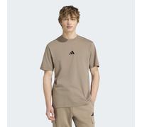 adidas Sportswear "ESSENTIALS SMALL LOGO SINGLE JERSEY" sportliches Kurzarmshirt, mit Rundhalsausschnitt (16544735-XXXL) khaki six, schwarz