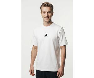 adidas Sportswear "ESSENTIALS SMALL LOGO SINGLE JERSEY" sportliches Kurzarmshirt, mit Rundhalsausschnitt (56234446-XXXL) weiß, schwarz