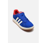 Sneaker ADIDAS SPORTSWEAR "GRAND COURT 00S", Mädchen, Gr. 37, blau (collegiate royal, sanftes weiß, better scarlet), Leder, Synthetik, Schuhe Sneaker, Design auf den Spuren des adidas Campus 00, für K