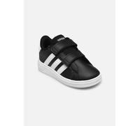 adidas Unisex Baby Grand Court Lifestyle Hook and Loop Shoes, Core Black/Cloud White/Core Black, 22 EU