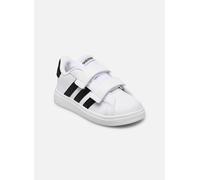 adidas Unisex Baby Grand Court Lifestyle Hook and Loop Shoes, Cloud White / Core Black / Core Black, 22 EU