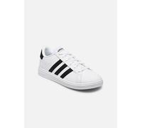 adidas Unisex Kinder Grand Court Lifestyle Tennis Lace-Up Shoes, Cloud White / Core Black / Core Black, 33 EU