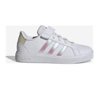 Adidas Sportswear Grand Court Lifestyle Court Elastic Lace and Top Strap Schuh Kinder Sneaker, weiß, 31 EU