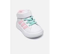 adidas Unisex Kids Grand Court Mid Kids Schuh Cloud White/Clear Pink/Ice Yellow 26