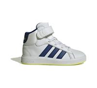adidas Sportswear Grand Court Mid-Top Sneaker Kinder IE8705 - cloud white/clear pink/ice yellow 38 2/3 für Kinder, weiß, Größe 38 EU / 5 Kids UK