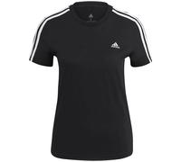 Adidas Sportswear Loungewear Essentials Slim 3-Streifen T-Shirt Damen T-Shirt, schwarz, Gr. XL