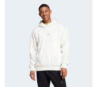 adidas Men's All SZN Fleece Hoodie, Off White, XXL