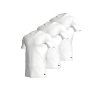 adidas Herren T-Shirt, 3er Pack - V-Neck Shirt, Active Core Cotton, einfarbig Weiß 2XL