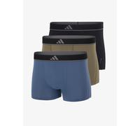 adidas Unterwäsche Boxershorts Trunk Climacool Active Micro Flex Eco blau/olivegrün/schwarz Herren - 3 Stück, Größe XL