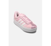 Sneaker ADIDAS SPORTSWEAR "VL COURT BOLD KIDS", Damen, Gr. 35,5, pink (clear pink, cloud weiß, bliss pink), Leder, Synthetik, Schuhe Sneaker, Inspiriert vom adidas Gazelle Bold, für Kinder & Jugendlic