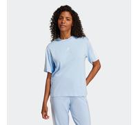 adidas Sportswear "W 3S SJ BF T" lockere Passform, Kurzarmdesign, sportlicher Stil, aus Baumwolle (39082511-XS) glow blau, weiß