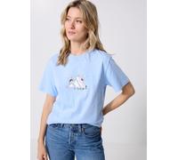 adidas Doodle Graphic T-Shirt Damen JM4383 - glow blue XL