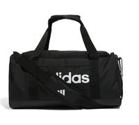 Adidas Unisex Essentials Linear Duffel Bag, Black/Black/White, S
