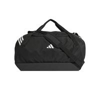 adidas Unisex TIRO Duffle Bag Large with Bottom Compartment, Black/White, One Size