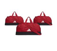 adidas Sporttaschen Set mit Schuhfach Tiro 23 | Sporttasche L mit Bodenfach | Fussballtasche mit Bodenfach Rot L
