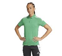 adidas Women's SQUADRA25 Cotton Polo, Team Green/White, M