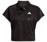 adidas Stadium 3-Streifen Tennis Inspired Jacquard Poloshirt Damen JL6887 - black/off white L