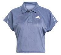 adidas Stadium 3-Streifen Tennis Inspired Jacquard Poloshirt Damen JY3422 - preloved ink/off white S