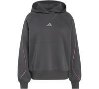 Kapuzensweatshirt ADIDAS SPORTSWEAR "W STADIUM HD", Damen, Gr. M, grau six, st tropic bloom, ch solid grau, Obermaterial: 75% Baumwolle, 25% Polyester, Sweatshirts (69164753-M) grau six, st tropic blo