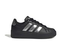 Plateausneaker ADIDAS SPORTSWEAR "STREETTALK BOLD J", Mädchen, Gr. 38,5, core schwarz, silber metallic, core schwarz, Synthetik, Schuhe Plateausneaker, für Kinder & Jugendliche (49313646-38,5) core sc