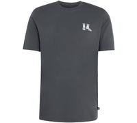 adidas Herren Summer Embroidered Slides Graphic Shirt, Grey six, L
