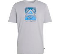 adidas Summer Slides Relax Graphic T-Shirt Herren JZ5003 - halo silver XL