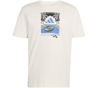 adidas Summer Slides Relax Graphic T-Shirt Herren JZ5001 - off white M
