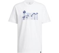 adidas Men's Summer Sunset Graphic T-Shirt, White, XXL