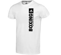 adidas T-Shirt Community Vertical, Unisex Sportshirt für Herren & Damen, Kurzarm-Shirt, 100% Baumwolle, Gr. M, weiß/schwarz