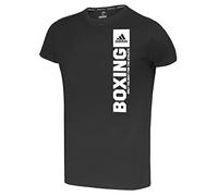 adidas T-Shirt Community Vertical, Unisex Sportshirt für Herren & Damen, Kurzarm-Shirt, 100% Baumwolle, Gr. XXL, schwarz/weiß