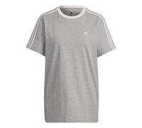adidas T-Shirt Essential 3-Stripes Boyfriend T-Shirt, Mgreyh, 2XS, FN5779