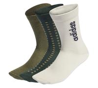 adidas Tagessocken Crew Graphic Logo grün/weiss - 3 Paar, Größe 40-42