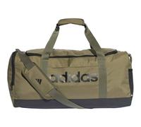 Adidas Unisex Essentials Linear Duffel Bag, Olive strata/Black, M