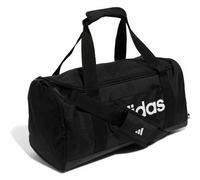 Adidas Unisex Essentials Linear Duffel Bag, Black/Black/White, S