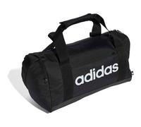 adidas Unisex Essentials Linear Duffel Bag Duffel Bag, Black/Black/White, XS