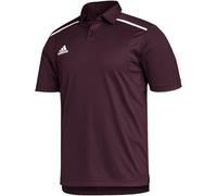 adidas Team Issue Herren Poloshirt Kurzarm, Team Maroon-Weiß, XL