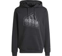 adidas TECH GRAPHIC HOODIE Herren Sweatshirt, schwarz, größe XL