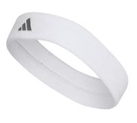 Frottee Stirnband Adidas Tennis Headband - white/iron metallic - Weiß (OSFM)
