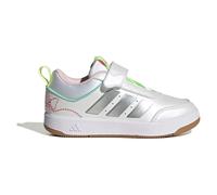 Sneaker ADIDAS SPORTSWEAR "TENSAUR SPORT 3.0 KIDS", Mädchen, Gr. 36, weiß (cloud weiß, silber metallic, clear pink), Synthetik, Textil, Schuhe Sneaker (95383260-36) cloud weiß, silber metallic, clear