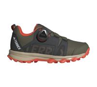 adidas Terrex Agravic BOA Trail Running Shoes Trailrunning-Schuhe, Olive strata/Wonder beige/orange, 28 EU