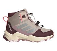 adidas Terrex Ax4R Mid Hiking Shoes Kids Kids Boys AND Girls wontau/refsil/maroon (AESV) 4.5