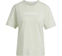 adidas Damen Terrex Classic Logo T-Shirt, Linen Green, M