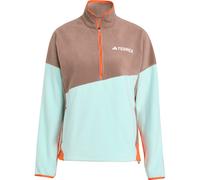 adidas TERREX Damen Pullover Multi Climawarm Fleece JN0940 M Trace Brown/Flash Aqua/Orange