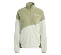 adidas Terrex - Women's MT ClimaWarm Fleece Anorak - Fleecepullover, Gr. L, beige (TentGreen/HaloGreen)