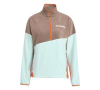 adidas TERREX Damen Pullover Multi Climawarm Fleece JN0940 M Trace Brown/Flash Aqua/Orange