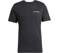 adidas TERREX Graphic Outdoorshirt Herren JW3558 - black/semi impact orange S