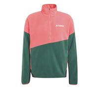 Adidas Terrex Multi Climawarm Anorak Fleece Mit Halbem Reißverschluss L Pure Turbo / Collegiate Green