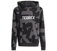 adidas Terrex - Kid's MT AOP Logo - Hoodie, Gr. 152, schwarz/grau (Carbon/Black)