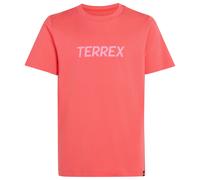 Funktionsshirt ADIDAS TERREX "KIDS MULTI LOGO", Mädchen, Gr. 152, pink (pure turbo), Obermaterial: 100% Baumwolle, Rundhals, Shirts Funktionsshirt (98338760-152) pure turbo